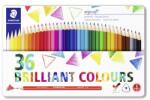 STAEDTLER Színes ceruza készlet, háromszögletű, fémdobozos, STAEDTLER „Ergo Soft 157, 36 különböző szín (TS157M3602)