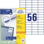 Avery-Zweckform Etikett, univerzális, 52, 5×21, 2 mm, AVERY ZWECKFORM, 5600 etikett/csomag (AY3668)