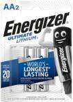 Energizer Elem, AA ceruza, 2 db, Lítium, ENERGIZER „Ultimate Lithium (EEAA2L)