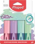 Maped Szövegkiemelő készlet, 1-5 mm, MAPED „Glitter Fluo Peps, vegyes pasztell színek (IMA742046)