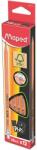 Maped Grafitceruza radírral, HB, háromszögletű, MAPED „Black`Peps (IMA851721D)