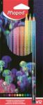 Maped Színes ceruza készlet, háromszögletű, MAPED „Deepsea Paradise, 12 különböző szín (IMA831703)