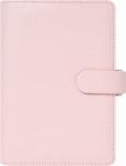 FILOFAX Kalendárium, gyűrűs, betétlapokkal, personal méret, FILOFAX „Saffiano, halvány rózsaszín (NFX022698)