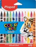 Maped Filctoll készlet, 2, 8 mm, kimosható, MAPED „Color`Peps Animals, 12 különböző szín (IMA845403)