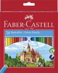Faber-Castell Színes ceruza készlet, hatszögletű, FABER-CASTELL „Classic, 24 különböző szín (TFC120124)
