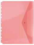 DONAU Irattartó tasak, A4, PP, patentos, lefűzhető, DONAU, piros (D8540P) - becsiirodaker