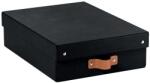 LEITZ Tárolódoboz, M méret, alacsony, LEITZ „Puro, fekete (E61480095)