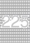 APLI Etikett, 8×12 mm, kerekített sarkú, A5 hordozón, APLI, 3375 etikett/csomag (LCA1857)