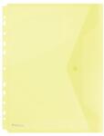 DONAU Irattartó tasak, A4, PP, patentos, lefűzhető, DONAU, sárga (D8540S) - becsiirodaker