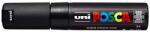 uni Dekormarker, 4, 5-5, 5 mm, UNI „Posca PC-7M, fekete (TUPC7MFK)