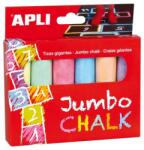 APLI Aszfaltkréta, kerek, jumbo, APLI, 6 különböző szín (LCA14367)