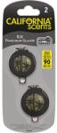 California Scents Autóillatosító, mini diffúzer, 2*3 ml, CALIFORNIA SCENTS „ICE (AICSM08)
