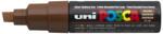 uni Dekormarker, 8 mm, vágott, UNI „Posca PC-8K, barna (TUPC8KB)