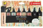 STABILO Szövegkiemelő készlet, 2-5 mm, STABILO „BOSS original NatureCOLORS, 6 különböző szín + 2 fekete (TS70821)