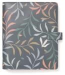 FILOFAX Kalendárium, gyűrűs, betétlapokkal, A5, FILOFAX „Botanical, sötétkék (NFX022646)