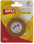 APLI Ragasztószalag, kétoldalas, 7 mm x 10 m, APLI, átlátszó (LCA13384) - becsiirodaker