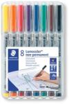STAEDTLER Alkoholmentes marker készlet, OHP, 1 mm, STAEDTLER „Lumocolor® 315, 8 különböző szín (TS315WP8)
