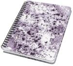 Sigel Spirálfüzet, 162×215 mm, pontrácsos, 60 lap, keményfedeles, SIGEL „Jolie, Violet Marble (SIJN606)