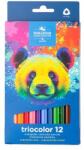 KOH-I-NOOR Színes ceruza készlet, háromszögletű, vastag, KOH-I-NOOR „Medve 3142/12, 12 különböző szín (TKOH314212)