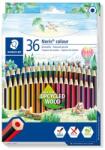 STAEDTLER Színes ceruza készlet, hatszögletű, STAEDTLER „Noris Colour 185, 36 különböző szín (TS185CD36)