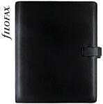 FILOFAX Kalendárium, gyűrűs, betétlapokkal, A4, FILOFAX „Metropol, fekete (NFX026921)