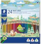 STAEDTLER Színes ceruza készlet, háromszögletű, STAEDTLER „Noris Colour 187, 24 különböző szín (TS187C24)