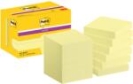 3M POSTIT Öntapadó jegyzettömb csomag, 48×48 mm, 12×90 lap, 3M POSTIT „Super Sticky, sárga (LP62212SSCYEU)