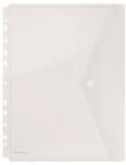 DONAU Irattartó tasak, A4, PP, patentos, lefűzhető, DONAU, áttetsző (D8540A) - becsiirodaker