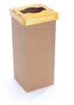 RECOBIN Szelektív hulladékgyűjtő, újrahasznosított, 50 l, RECOBIN „Office, sárga (URE001)