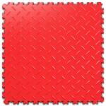 Fortelock Garázspadló Pvc puzzle Piros Munkavédelmi Műhely 7mm (ROSSOERED2010_Industry)