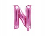 Party Deco Léggömb N betű sötét rózsaszín, 35cm