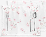Goldea suporturi farfurii 100% bumbac - sakura înflorită - 2 buc 30 x 40 cm Fata de masa