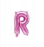 Party Deco R betűs lufi, sötét rózsaszín, 35cm