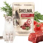 Shelma Nedves gabonamentes macskaeledel marhahússal prémium Shelma szószban 85g