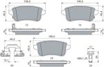 Bosch set placute frana, frana disc BOSCH 0 986 460 312 (0 986 460 312)