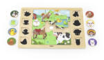 Viga Toys Puzzle gaseste si potriveste, ferma, viga (44741) - bekid