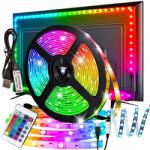  Led Szalag Neon 3m Rgb Távirányító Szett Led Vízálló Vonal Szíj Erős Usb (TAŚMA TV TELEWIZYJNA 3 M)