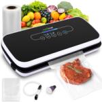 NutriChef Vacuum Sealer 110W Compact Versatil cu Accesorii Incluse (PKVS18BKEU)