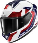  Cască Moto Integrală SHARK SKWAL i3 RHAD cu Lumini de Frână · Alb / Albastru / Roșu