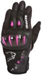 Bering Mănuși Moto Damă din Piele & Textil BERING LADY CYNTHIA · Negru / Roz