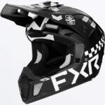 FXR Racing Cască Enduro - Cross - Snowmobil FXR RACING CLUTCH Gladiator · Negru / Alb