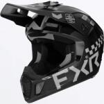 FXR Racing Cască Enduro - Cross - Snowmobil FXR RACING CLUTCH Gladiator · Negru / Gri