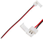 Akcesoria Lumiled 2PIN LED szalag csatlakozó, 1 oldalú retesz 10 mm-es kábellel