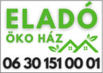 Dekory Studio Eladó Öko ház tábla