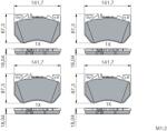 Bosch Set placute frana BOSCH 0 986 460 288 (0 986 460 288)
