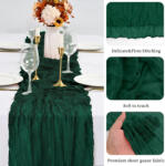  Luxus Smaragdzöld Sajtkendő Asztalfutó - vegyesbolt