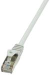 LogiLink Cablu S/FTP LOGILINK Cat5e, cupru-aluminiu, 0.5 m, gri, AWG26, dublu ecranat CP1022D (CP1022D)