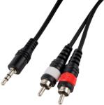 Cascha Кабел Cascha - HH 2098, RCA/3.5 mm, 3 m, черен (HH 2098-3m)