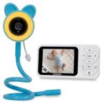 EVOLVEO Monitor pentru bebeluși EVOLVEO N35, monitor pentru bebeluși cu cameră, VOX, termometru, vedere nocturnă, lumină RGB, albastru C Aparat supraveghere bebelus