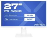JAPANNEXT JN-IPS270WQHD75F-C65W-HSP-W Monitor